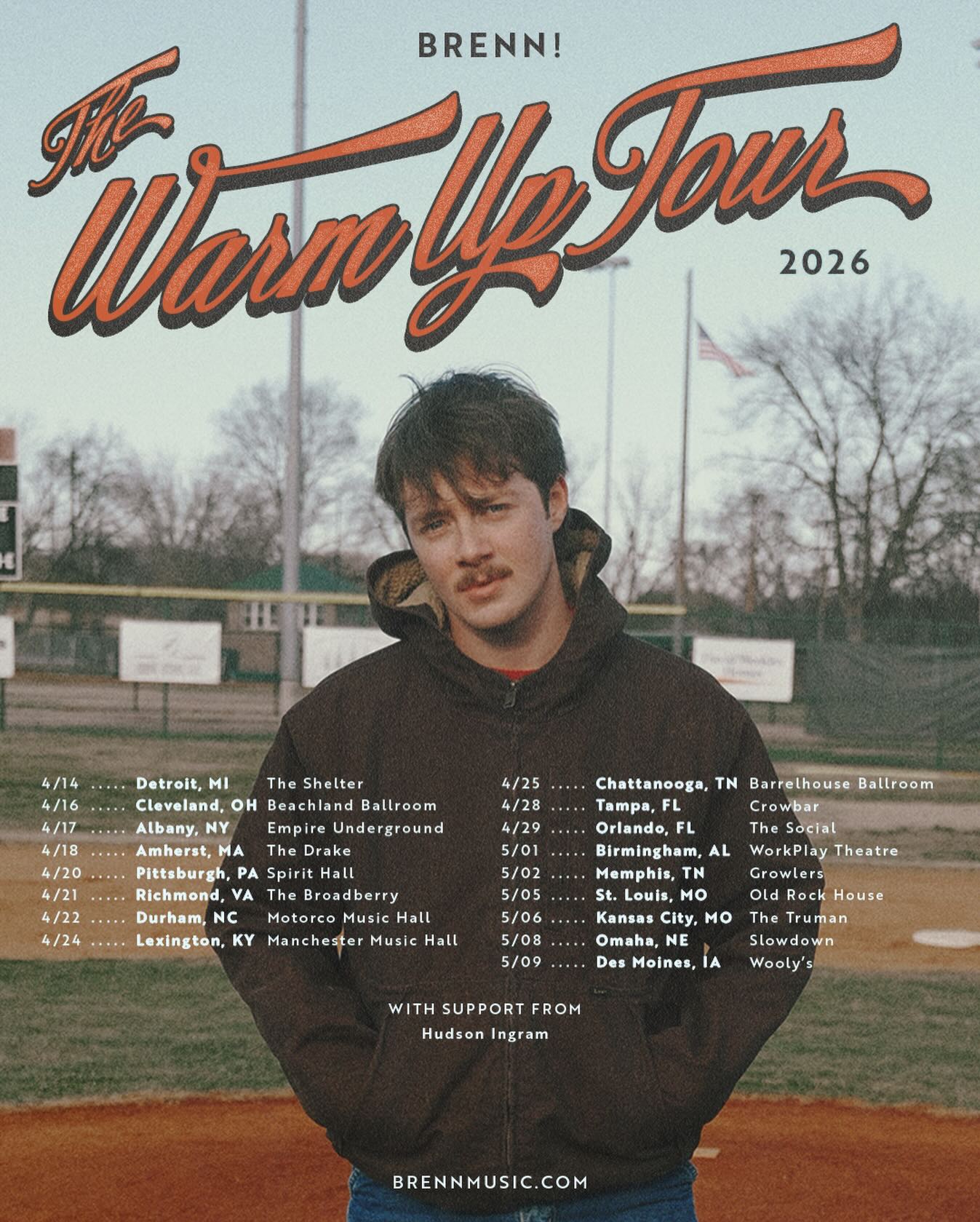 Brenn! The Warm Up Tour Poster 2026